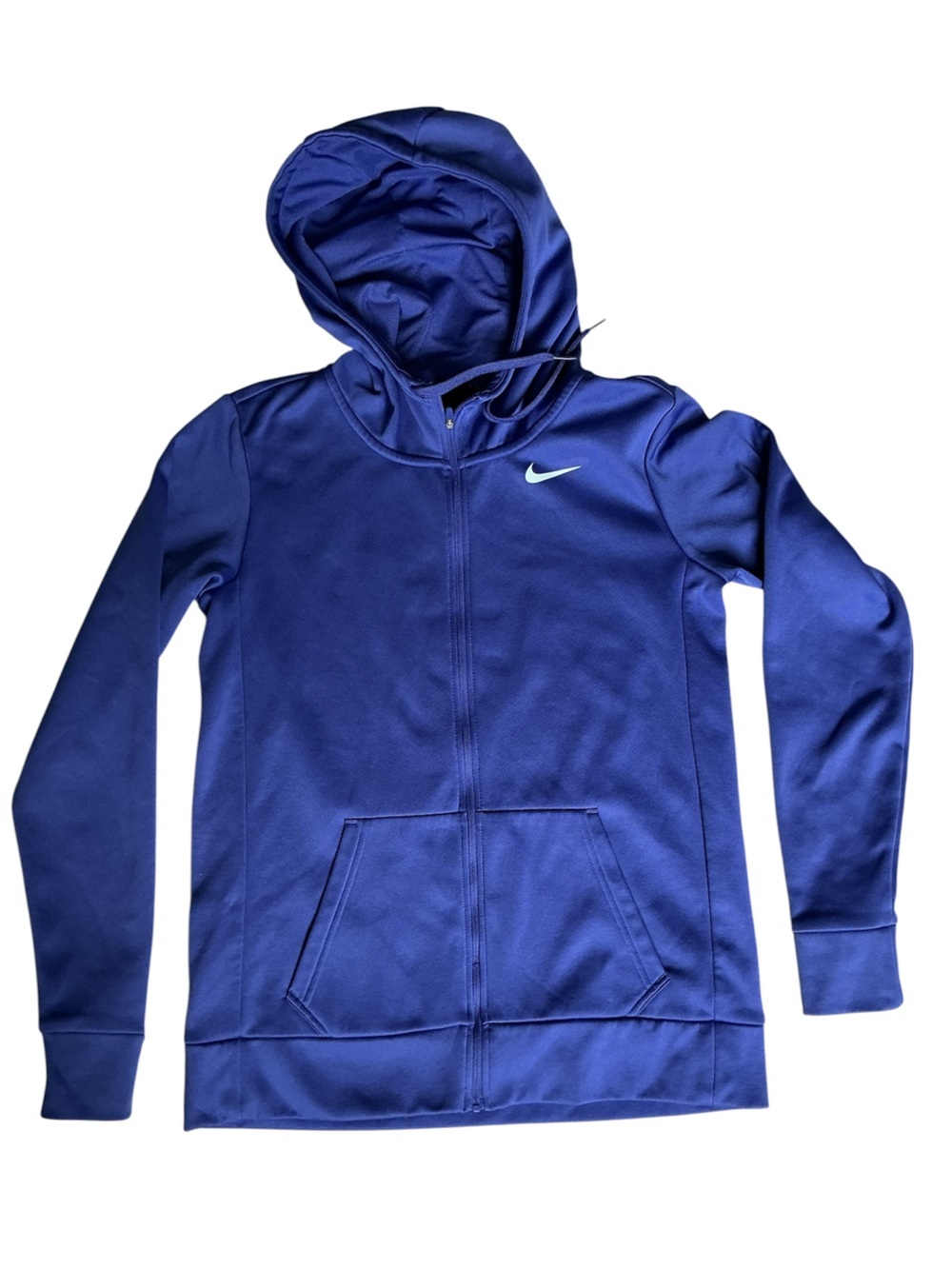 Nike Women’s Blue Pullover Hoodie with Front Pocket - Picture 2 of 10
